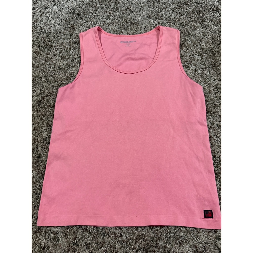 Woolrich Womens Geranium Pink Seamless Tank Top Shelf Bra 7831 Medium M Wokout